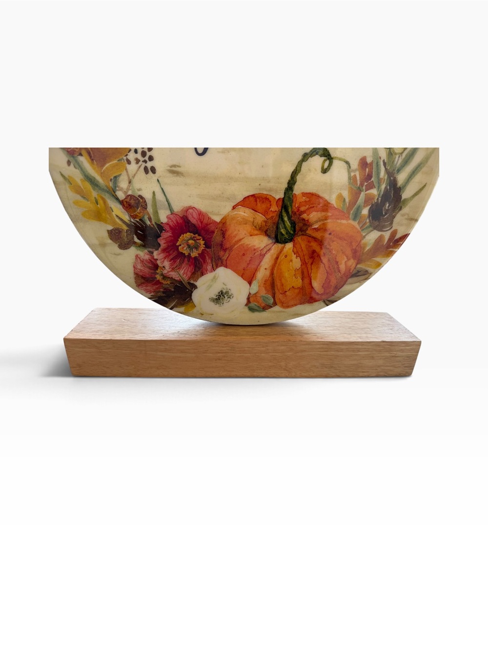 Gather Pumpkin Floral Fall Farmhouse Tabletop Decor - Picture 5 of 8